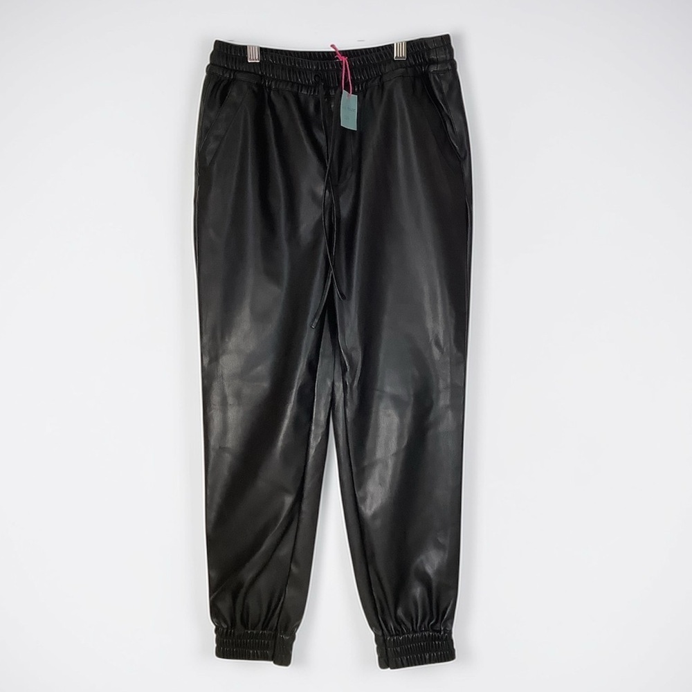 Dollhouse Black Faux Leather Skinny Ankle Pants Size S